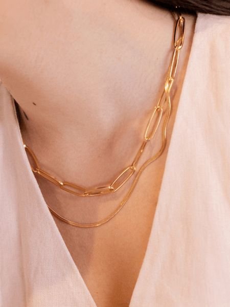 Colar Luce Banho de Ouro